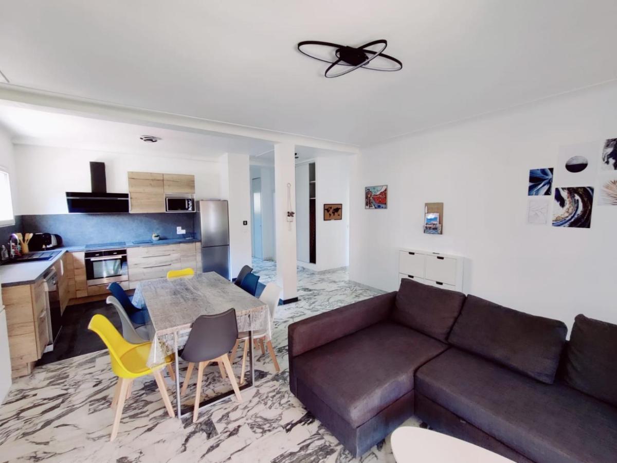 La Villa Castel - Haut De Villa - Parkings- 3 Chambres - 8 Couchages - Jardin - Barbecue Кан сюр Мер Екстериор снимка