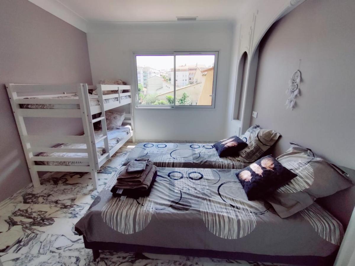 La Villa Castel - Haut De Villa - Parkings- 3 Chambres - 8 Couchages - Jardin - Barbecue Кан сюр Мер Екстериор снимка